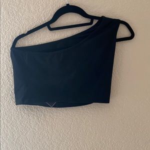 Pretty little thing off one shoulder crop top